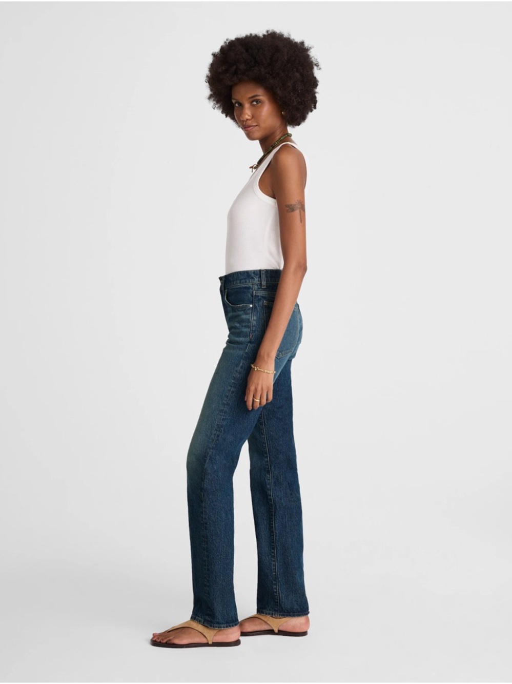 New Madewell the longline women’s Straight Jean Sz 32 - Picture 4 of 10